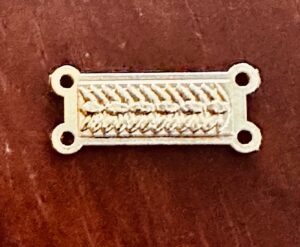 1" Gold Service Bar Pendant
