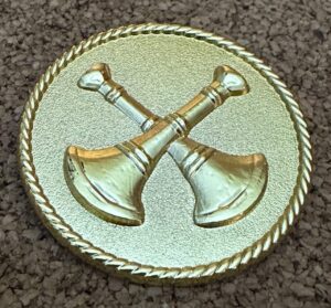 2 Bugles Firefighter Medallion