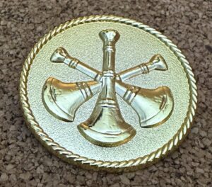 3 Bugles Firefighter Medallion