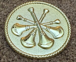 4 Bugles Firefighter Medallion