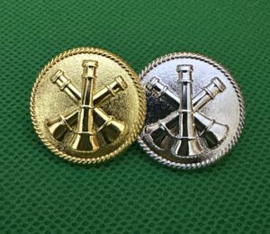 3 Bugle Tunic Collar Dogs