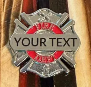 Firefighter Lapel Pins add Custom Lasering