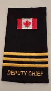 Deputy Chief Epaulette Slip-Ons 3 Bars