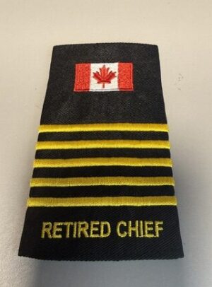Retired Chief Epaulette Slip-Ons 5 Bars
